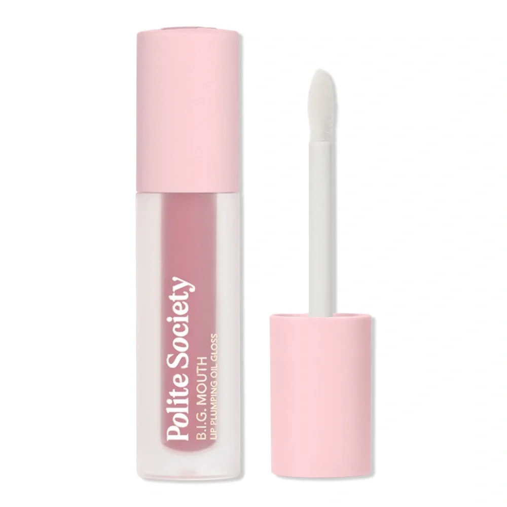 Polite Society B.I.G. Mouth Lip Plumping Oil Gloss Sweet Talker Pink Nude